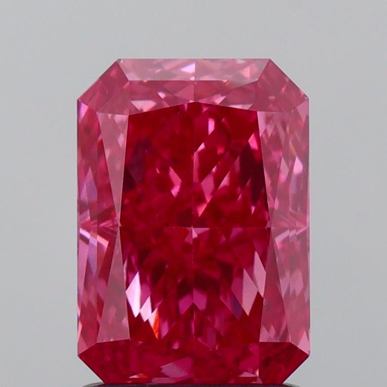 1.51 Ct. Fancy Vivid  Pink Radiant Lab Grown Diamond