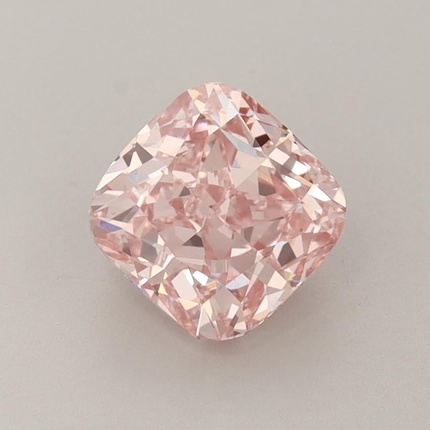 1.54 Ct. Fancy Vivid Pink Cushion Lab Grown Diamond