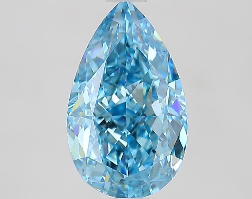 2.56 Ct. Fancy Blue Pear Lab Grown Diamond