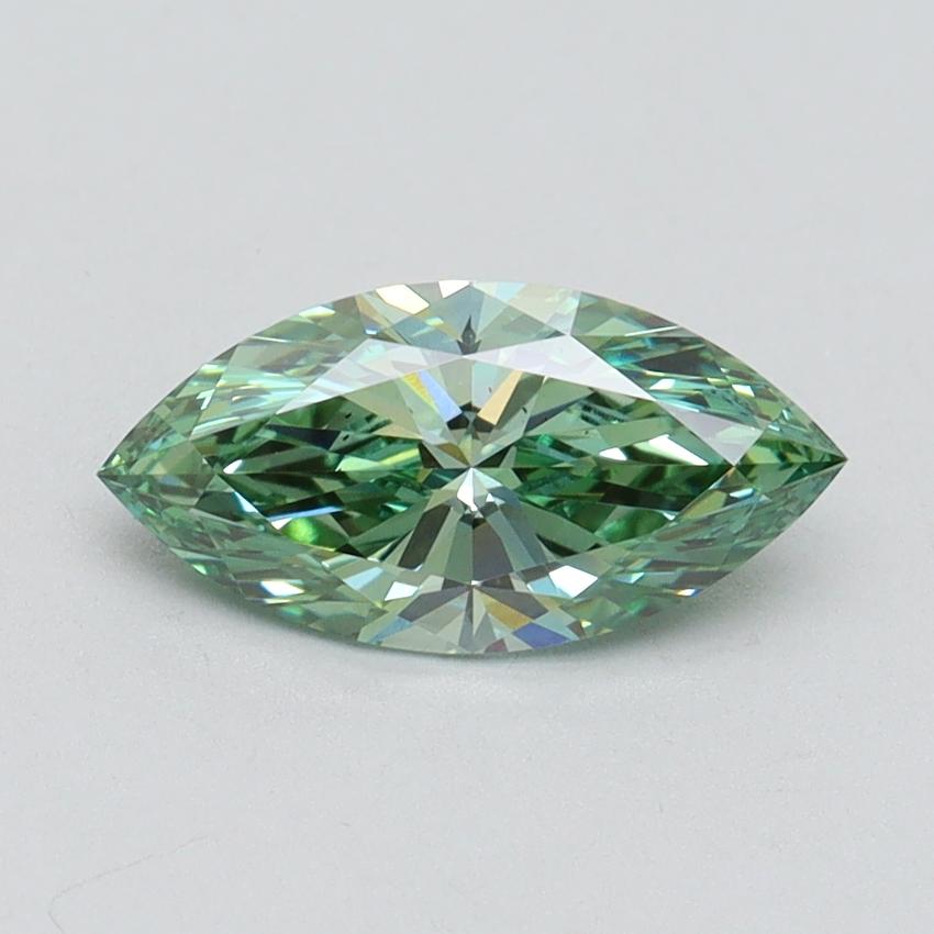 1.07 Ct. Fancy Vivid Green Marquise Lab Grown Diamond