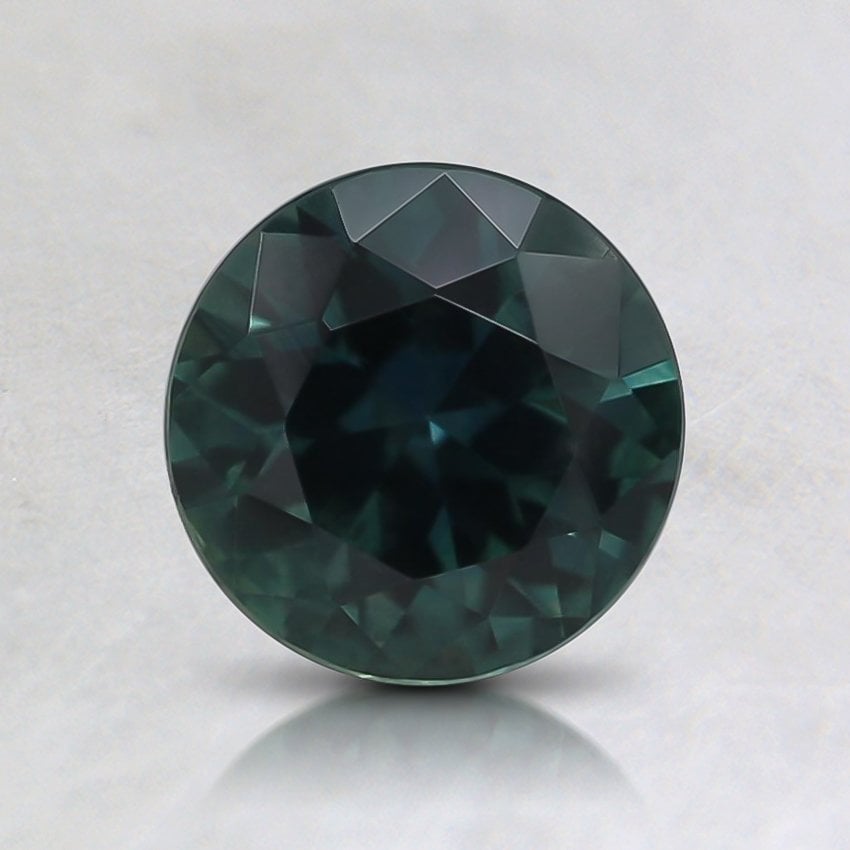6.4mm Teal Round Montana Sapphire