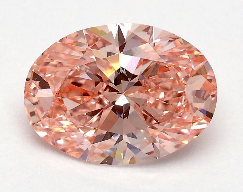 1.52 Ct. Fancy Vivid Pink Oval Lab Grown Diamond