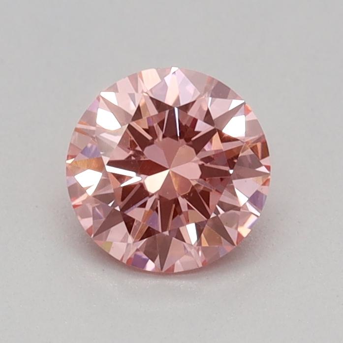 0.32 Ct. Fancy Vivid Pink Round Lab Grown Diamond