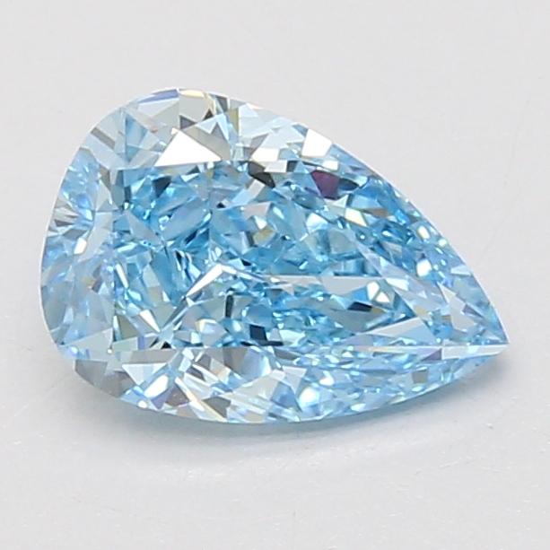1.52 Ct. Fancy Vivid Blue Pear Lab Grown Diamond