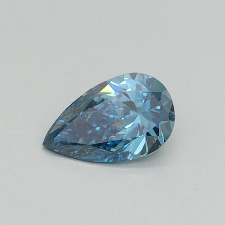 0.30 Ct. Fancy Vivid Blue Pear Lab Grown Diamond