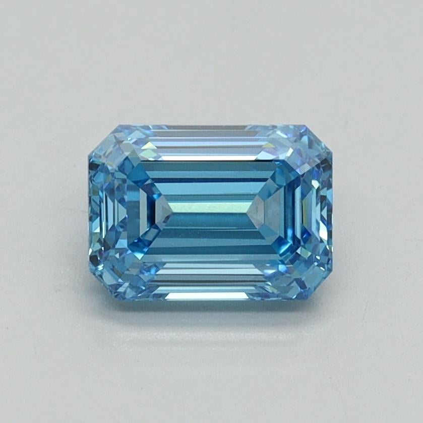 1.00 Ct. Fancy Vivid Blue Emerald Lab Grown Diamond
