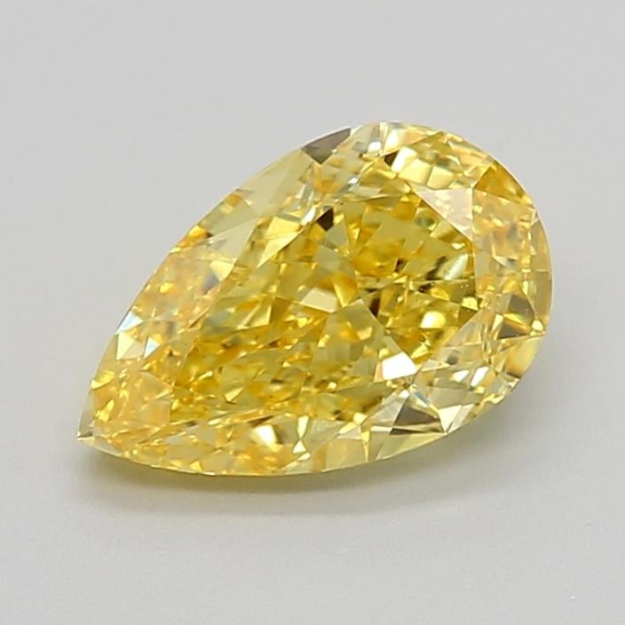 2.04 Ct. Fancy Vivid  Yellow Pear Lab Grown Diamond