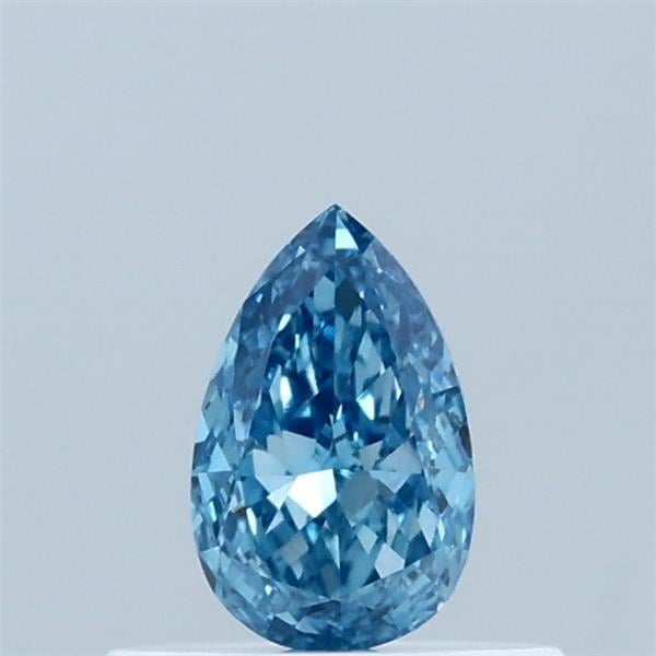 0.34 Ct. Fancy Vivid  Blue Pear Lab Grown Diamond