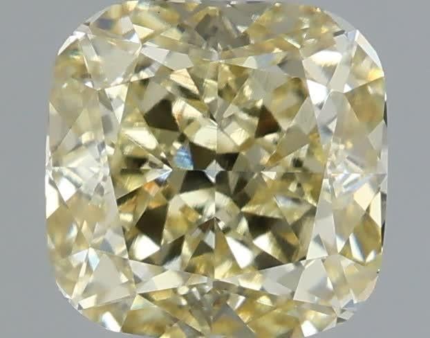 1.04 Ct. Fancy Yellow Cushion Lab Grown Diamond