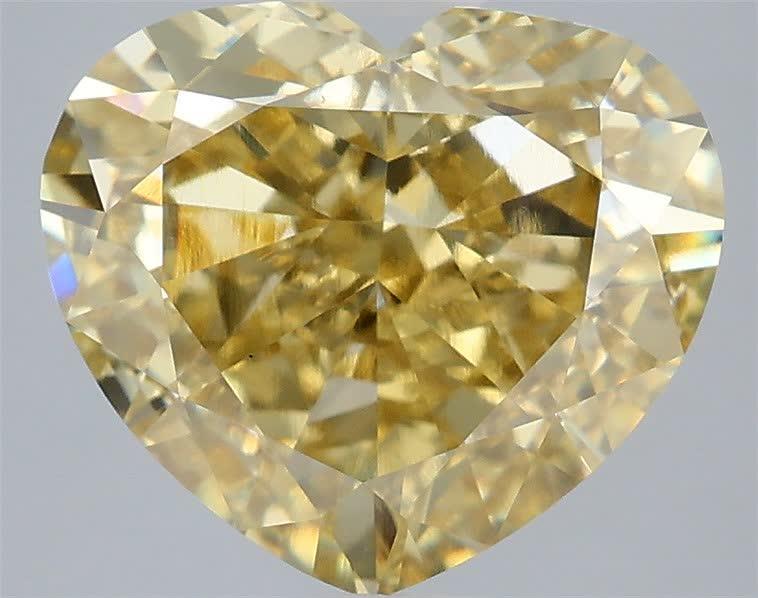 5.00 Ct. Fancy Intense Yellow Heart Lab Grown Diamond