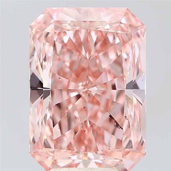 5.55 Ct. Fancy Vivid Pink Radiant Lab Grown Diamond