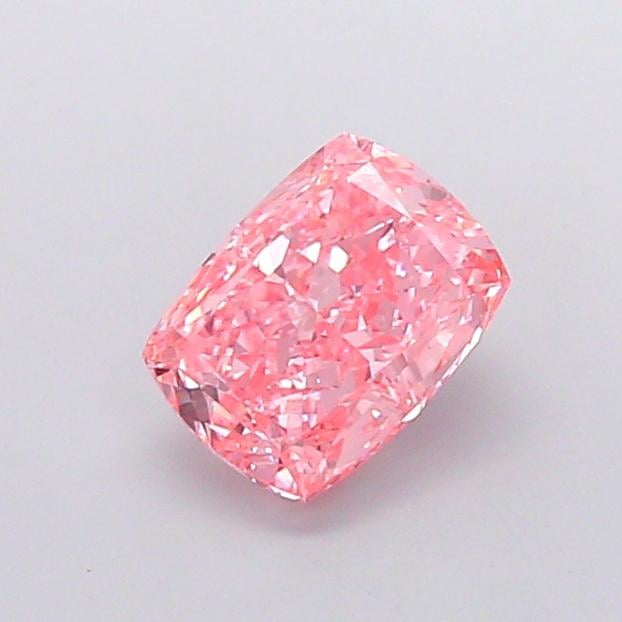 2.22 Ct. Fancy Vivid  Pink Cushion Lab Grown Diamond