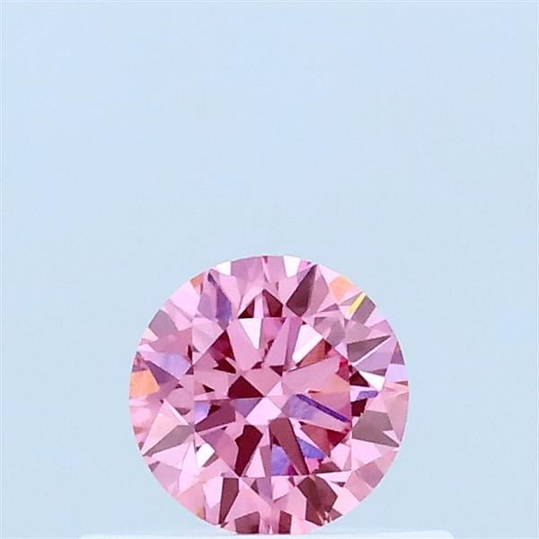 0.33 Ct. Fancy Vivid Pink Round Lab Grown Diamond