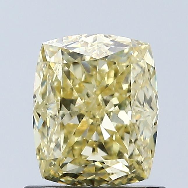 1.07 Ct. Fancy Intense Yellow Cushion Lab Grown Diamond