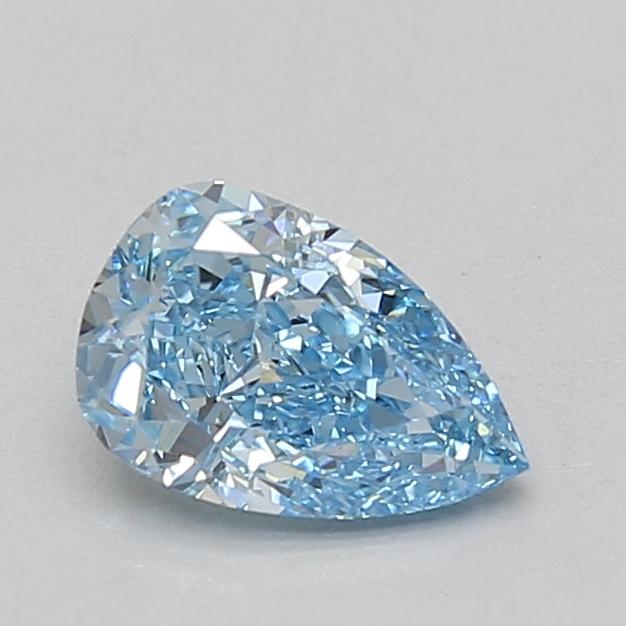1.08 Ct. Fancy Vivid Blue Pear Lab Grown Diamond