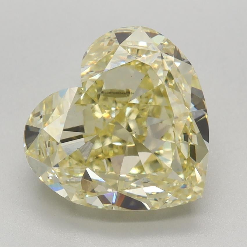 3.20 Ct. Fancy Yellow Heart Lab Grown Diamond