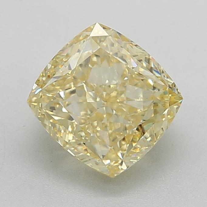 3.12 Ct. Fancy Intense Yellow Cushion Lab Grown Diamond