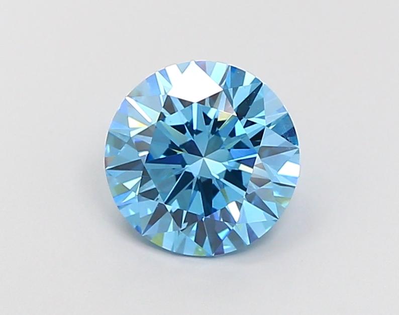 1.75 Ct. Fancy Vivid Blue Round Lab Grown Diamond