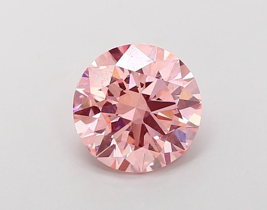 2.11 Ct. Fancy Vivid Pink Round Lab Grown Diamond