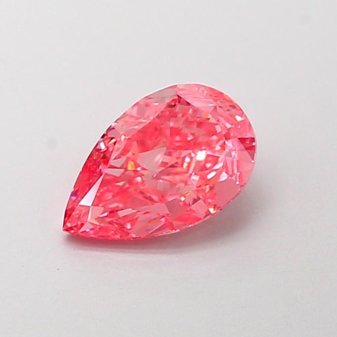 1.21 Ct. Fancy Vivid Pink Pear Lab Grown Diamond