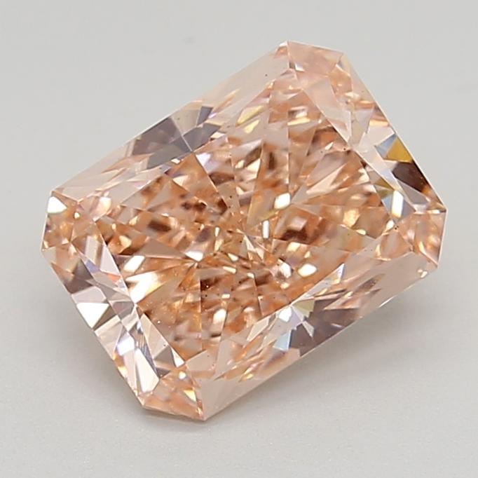 2.50 Ct. Fancy Intense Brownish Pink Radiant Lab Grown Diamond