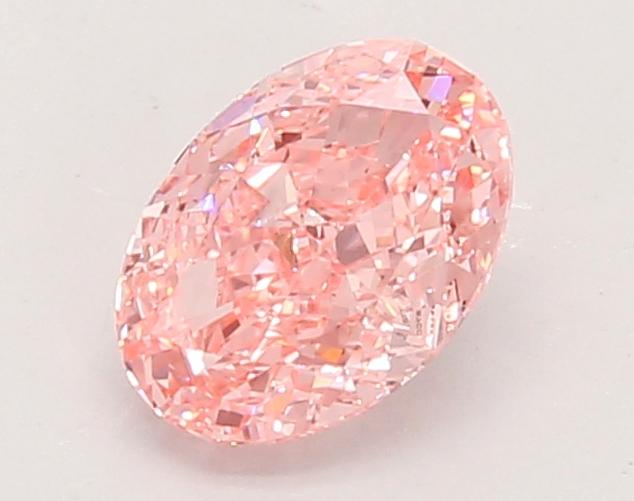 0.96 Ct. Fancy Vivid Pink Oval Lab Grown Diamond