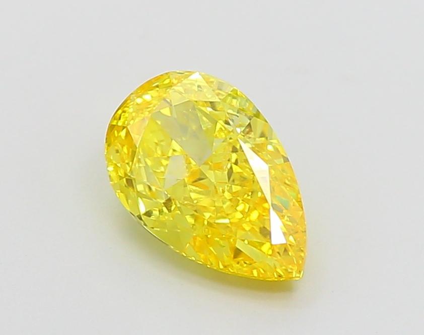 1.79 Ct. Fancy Vivid  Yellow Pear Lab Grown Diamond