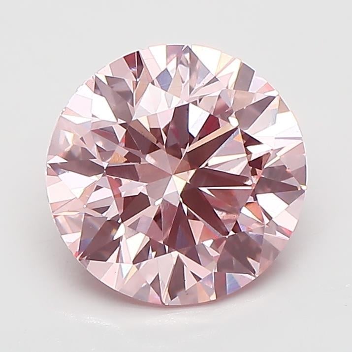 3.02 Ct. Fancy Intense  Pink Round Lab Grown Diamond