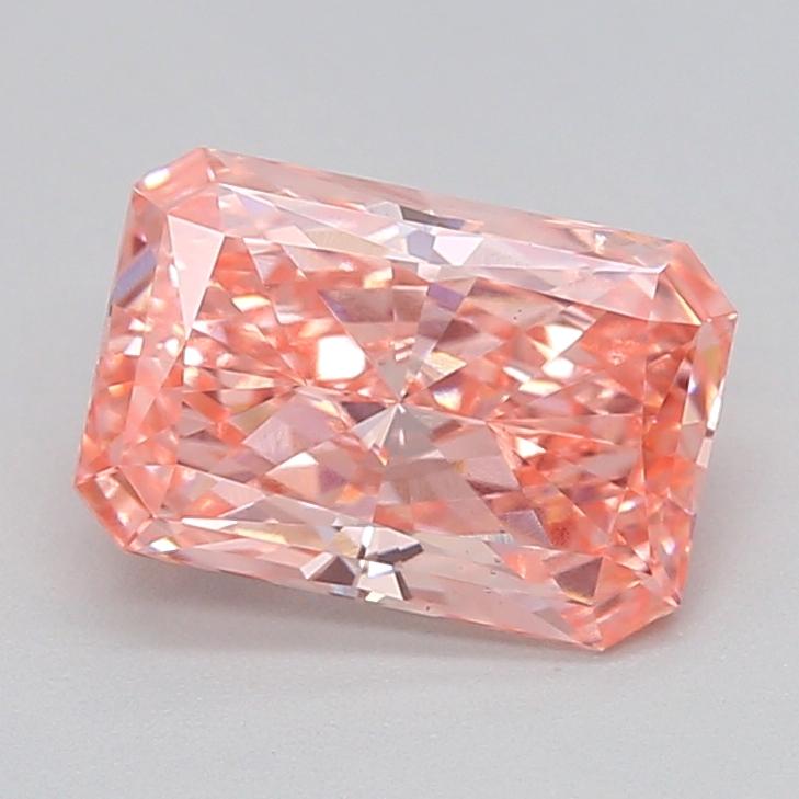 1.03 Ct. Fancy Vivid  Pink Radiant Lab Grown Diamond