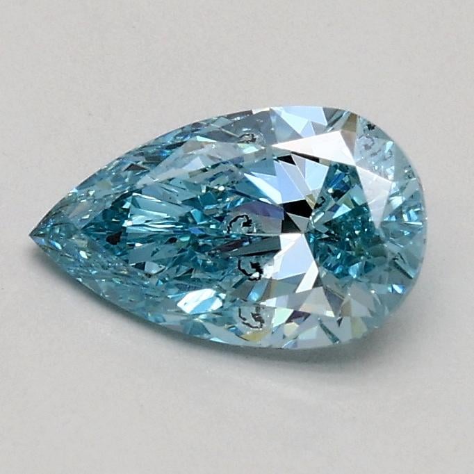 0.50 Ct. Fancy Vivid Blue Pear Lab Grown Diamond
