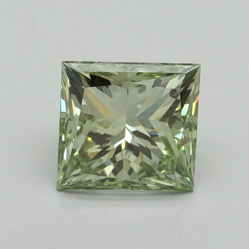 1.52 Ct. Fancy Intense Green Princess Lab Grown Diamond