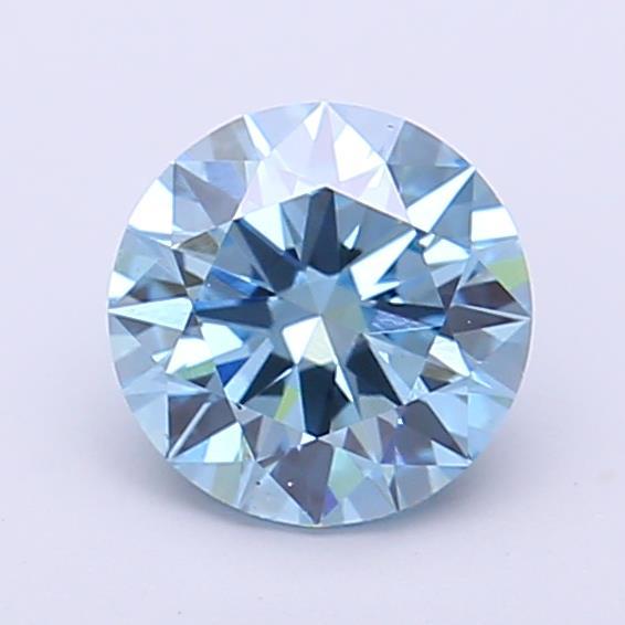 1.07 Ct. Fancy Vivid  Blue Round Lab Grown Diamond