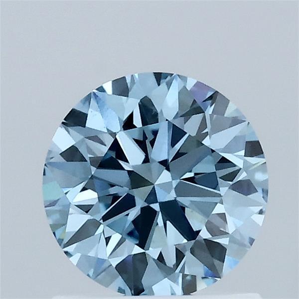 1.01 Ct. Fancy Vivid Blue Round Lab Grown Diamond