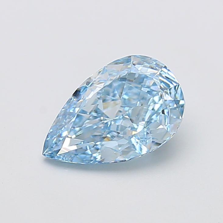 2.21 Ct. Fancy Vivid  Blue Pear Lab Grown Diamond