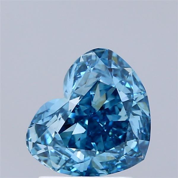 1.91 Ct. Fancy Vivid Blue Heart Lab Grown Diamond