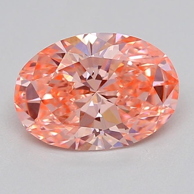 0.60 Ct. Fancy Vivid  Pink Oval Lab Grown Diamond