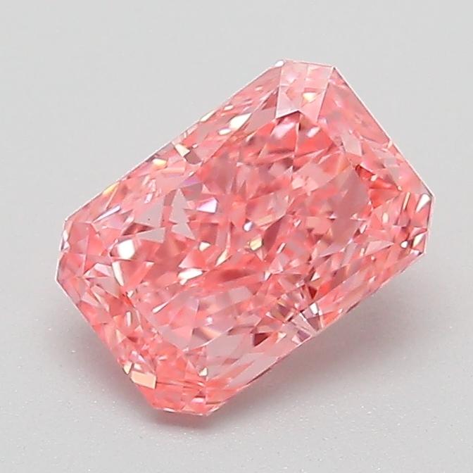 1.05 Ct. Fancy Vivid Pink Radiant Lab Grown Diamond