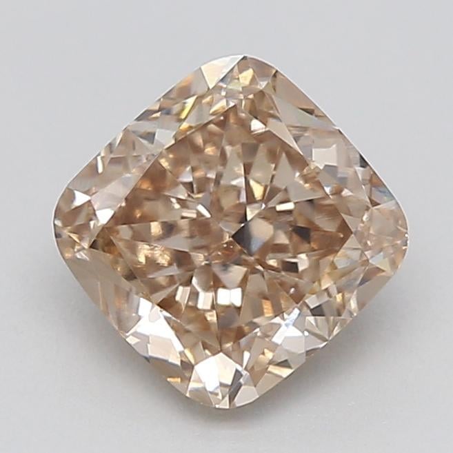0.77 Ct. Light  Brown Cushion Lab Grown Diamond