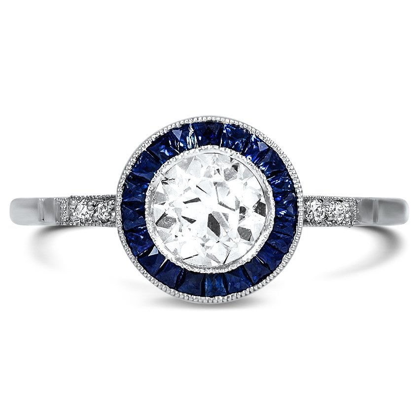 Art Deco Reproduction Diamond Vintage Ring