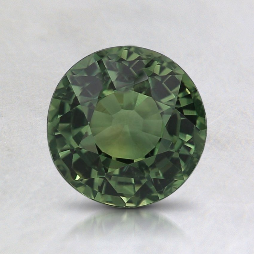 6.5mm Green Round Sapphire
