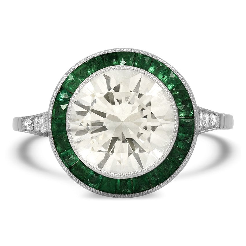 Art Deco Reproduction Diamond Vintage Ring