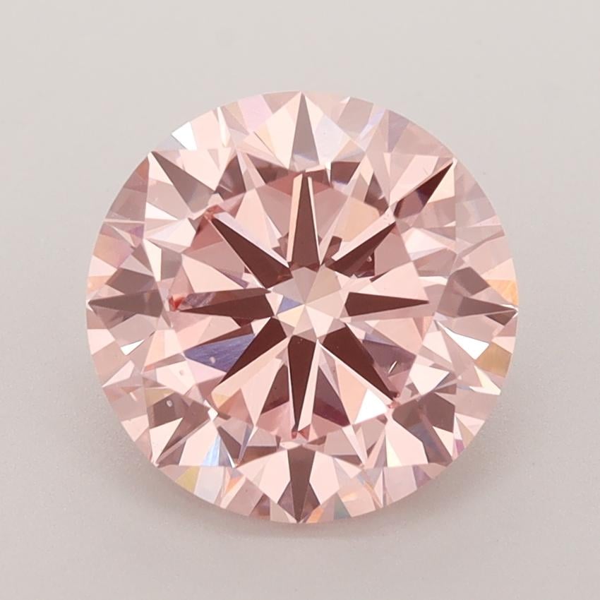 3.00 Ct. Fancy Intense  Pink Round Lab Grown Diamond