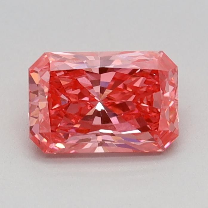 0.65 Ct. Fancy Vivid Pink Radiant Lab Grown Diamond