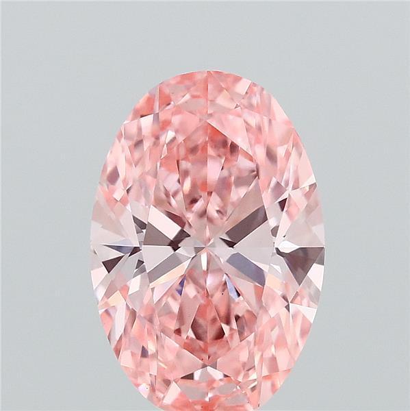 1.09 Ct. Fancy Vivid Pink Oval Lab Grown Diamond