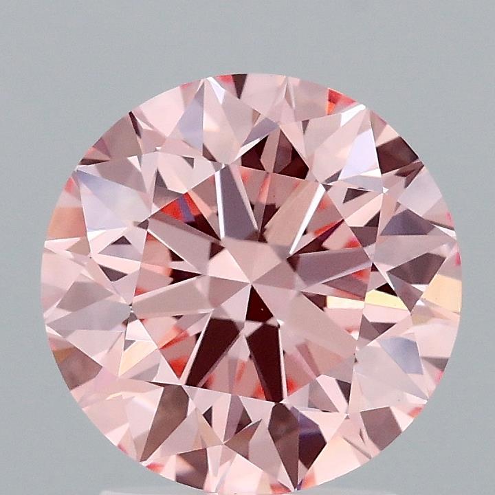 2.28 Ct. Fancy Vivid Pink Round Lab Grown Diamond