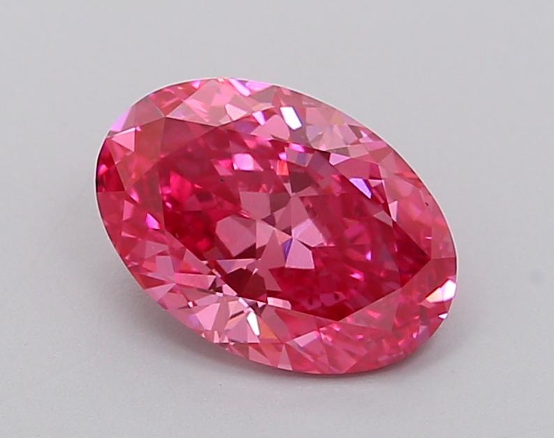 1.39 Ct. Fancy Vivid Pink Oval Lab Grown Diamond