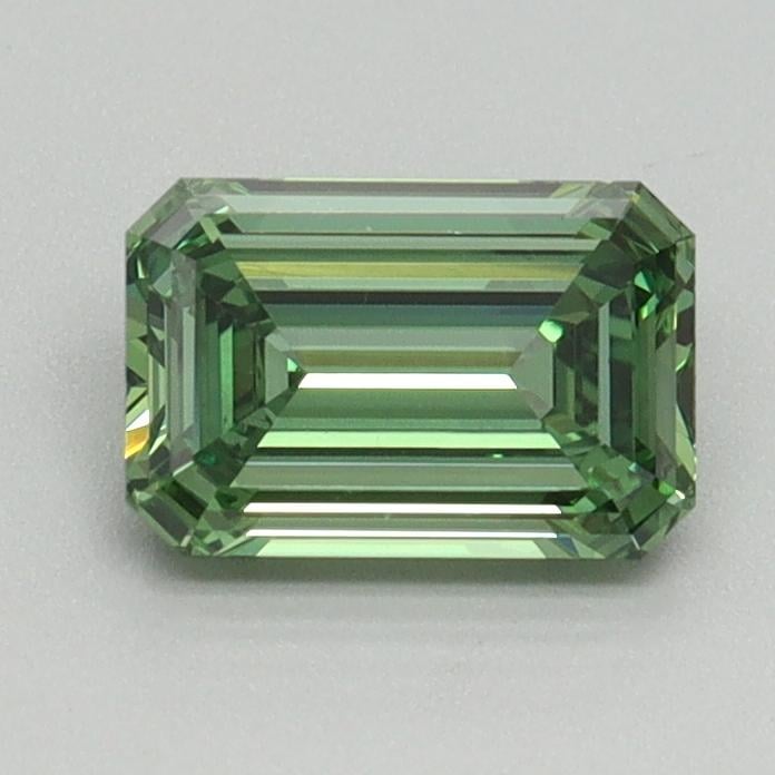 0.92 Ct. Fancy Vivid Green Emerald Lab Grown Diamond