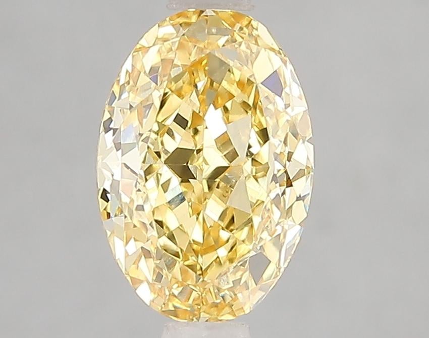 2.03 Ct. Fancy Vivid Yellow Oval Lab Grown Diamond