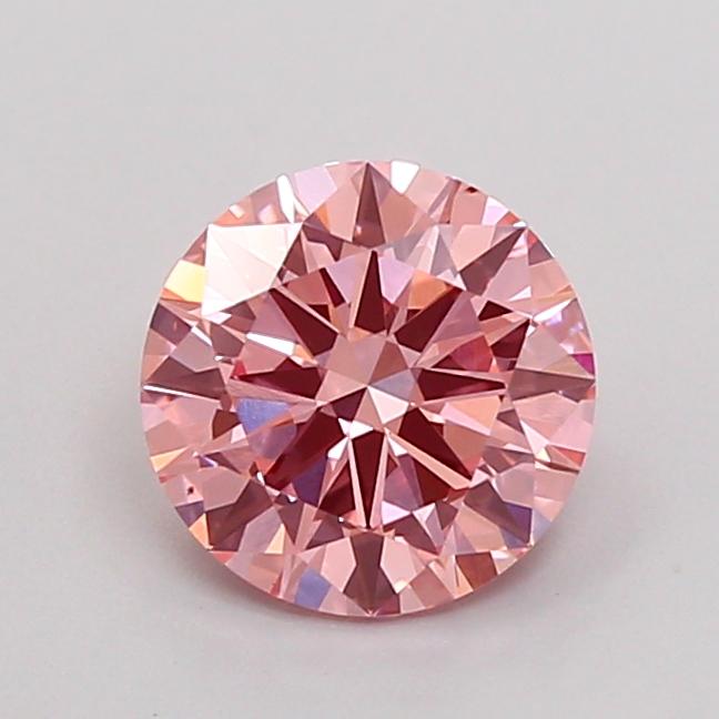1.14 Ct. Fancy Vivid Pink Round Lab Grown Diamond