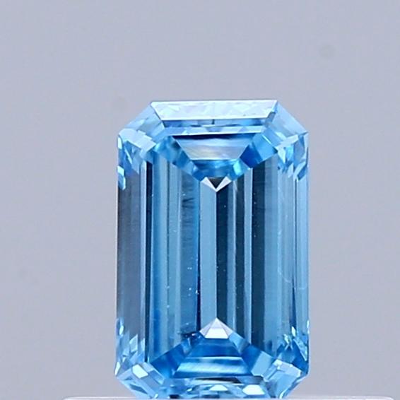 0.38 Ct. Fancy Vivid Blue Emerald Lab Grown Diamond